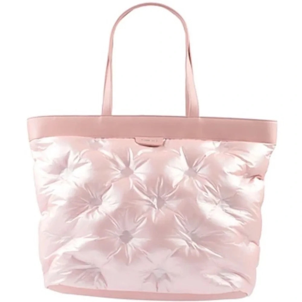 POMIKAKI Italy Light Pink Quilted Shoulder Large bag woman NWT shopper purse